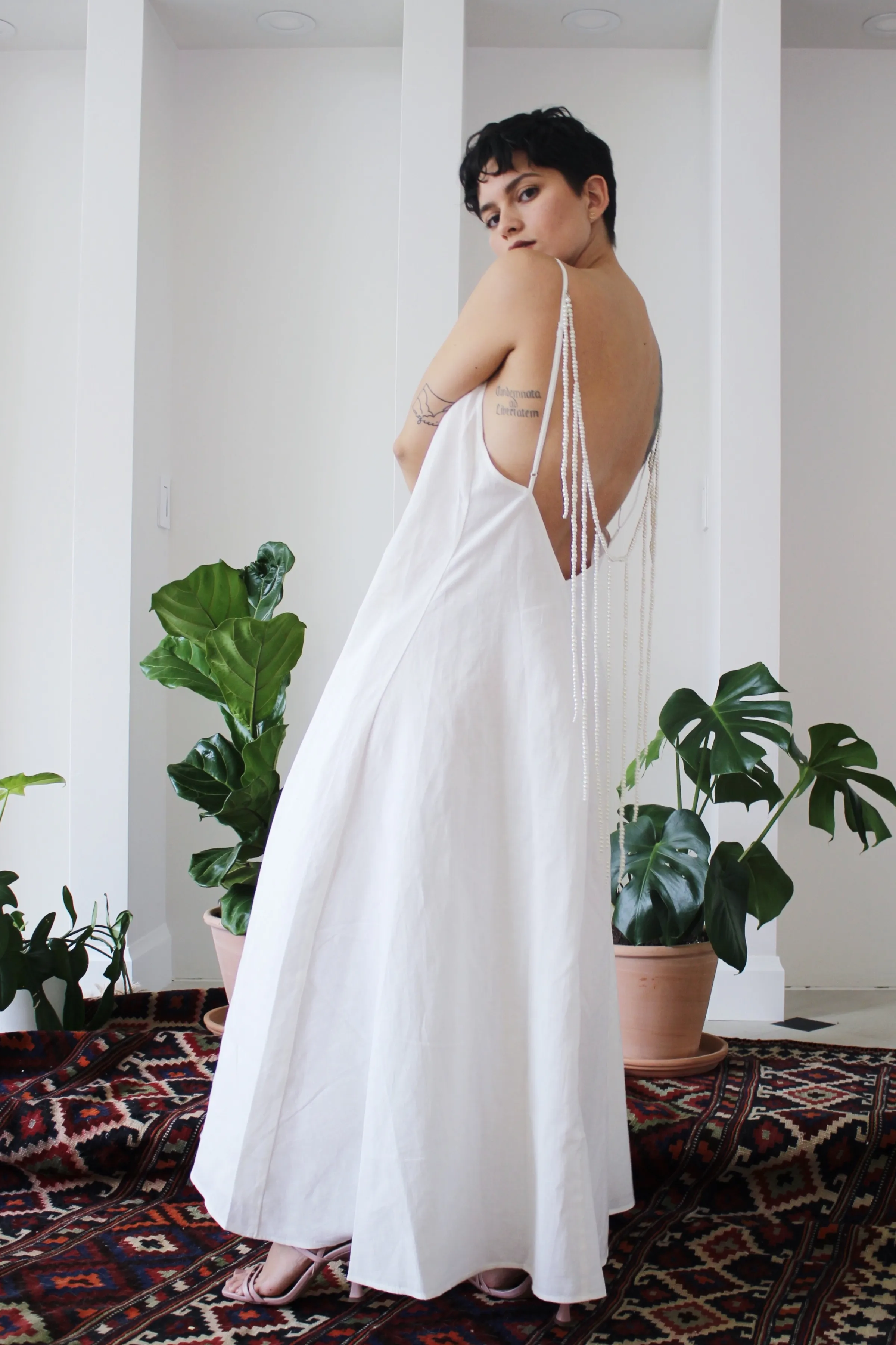 The Ritz Maxi Dress White