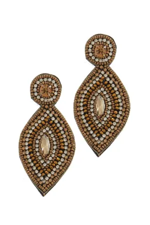 Tribecca Golden Hue Statement Earrings