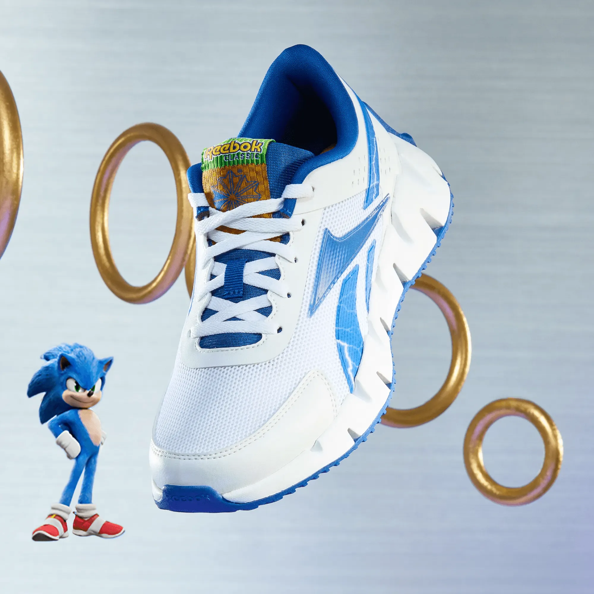 Unisex Reebok x Sonic Zig Dynamica 2.0 Shoes - Grade School