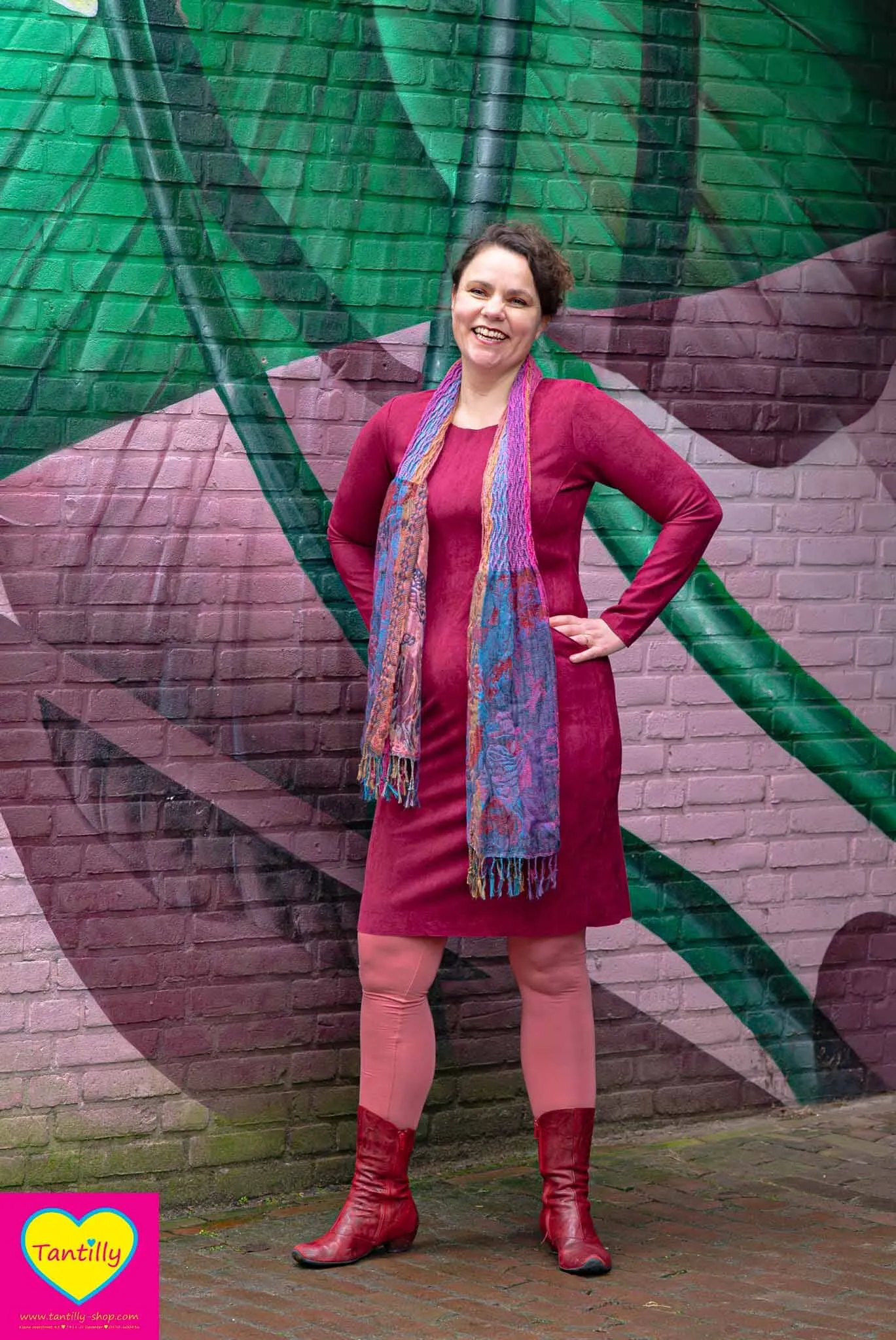 Velvet Sporty dress - pruim