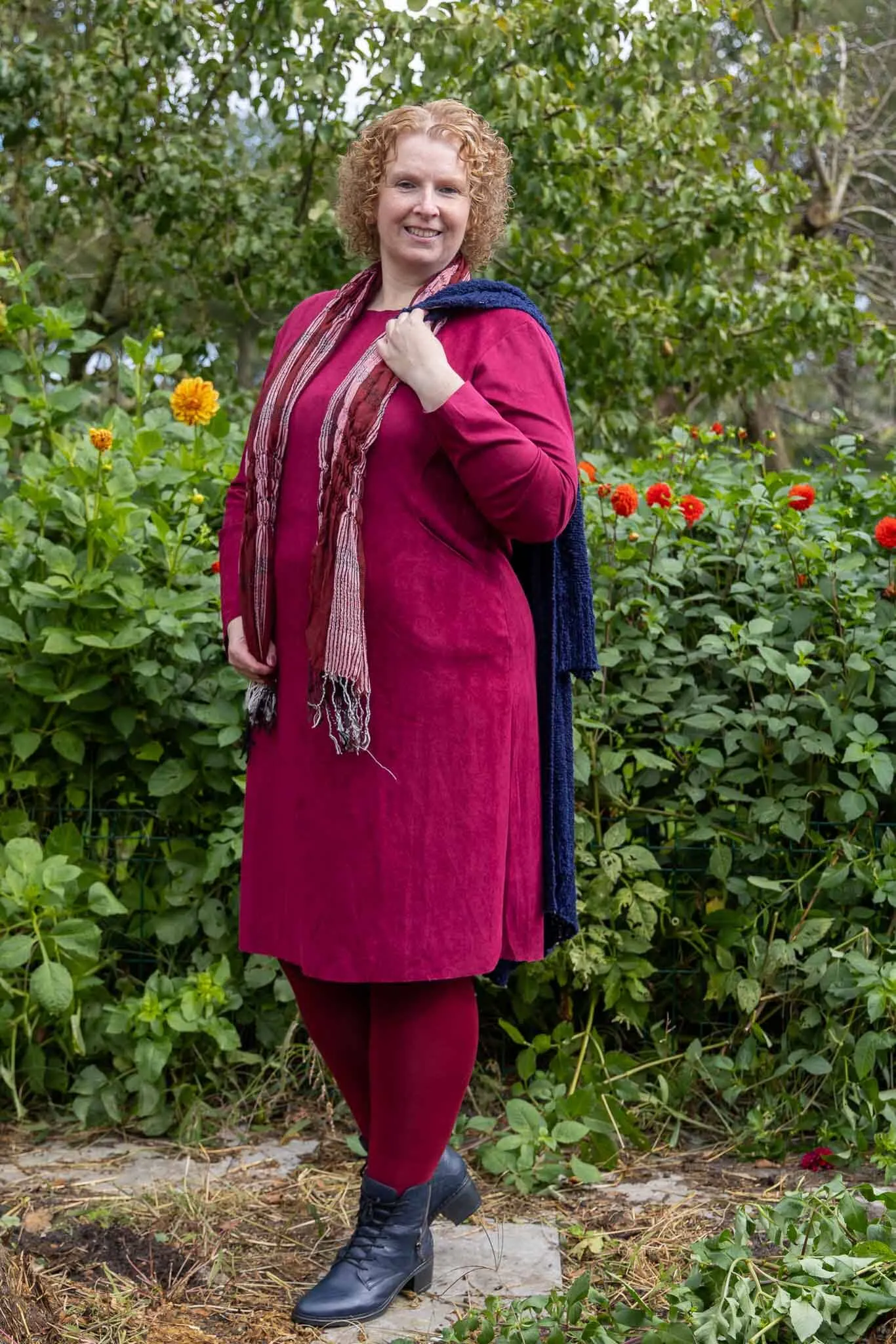 Velvet Sporty dress - pruim