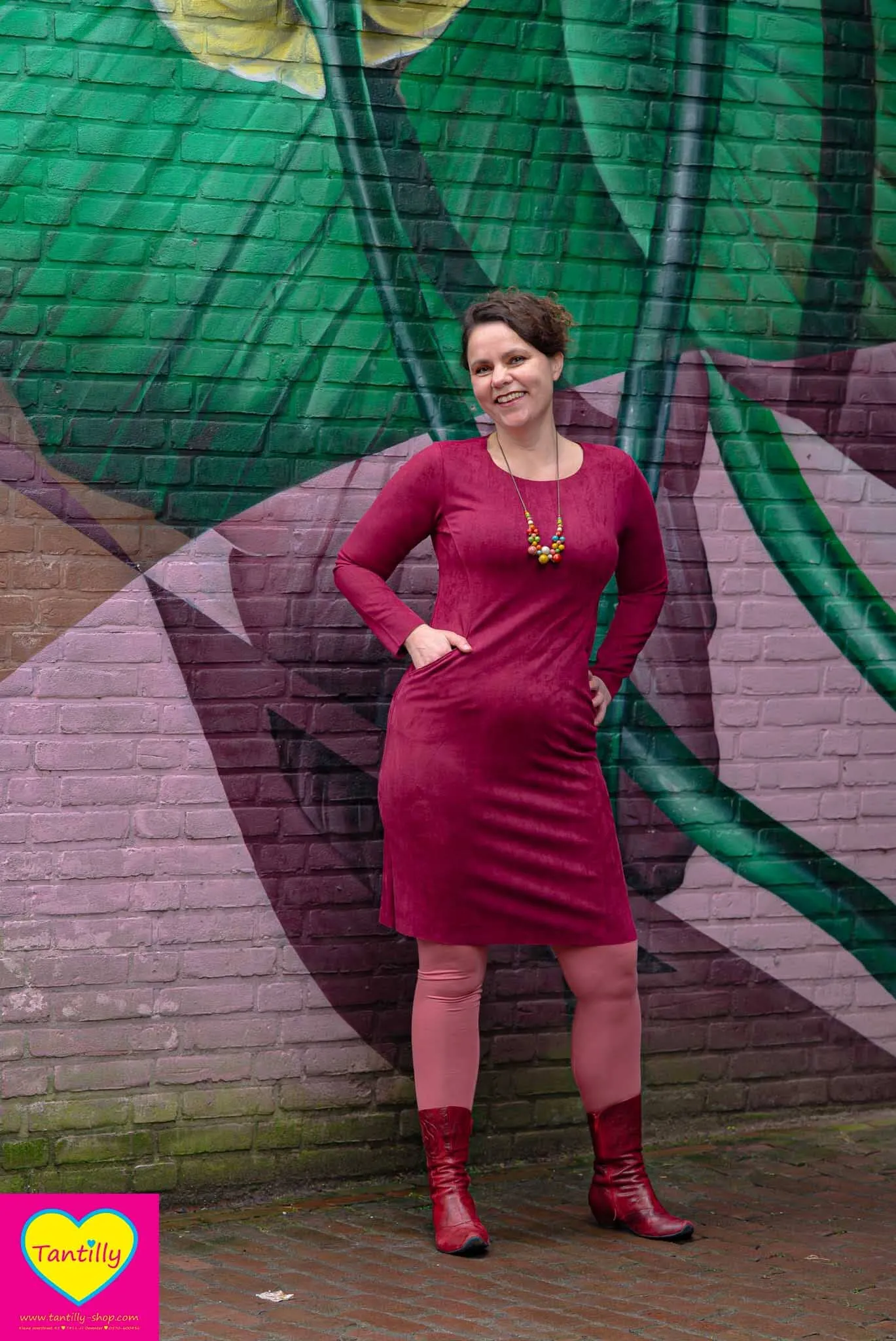 Velvet Sporty dress - pruim