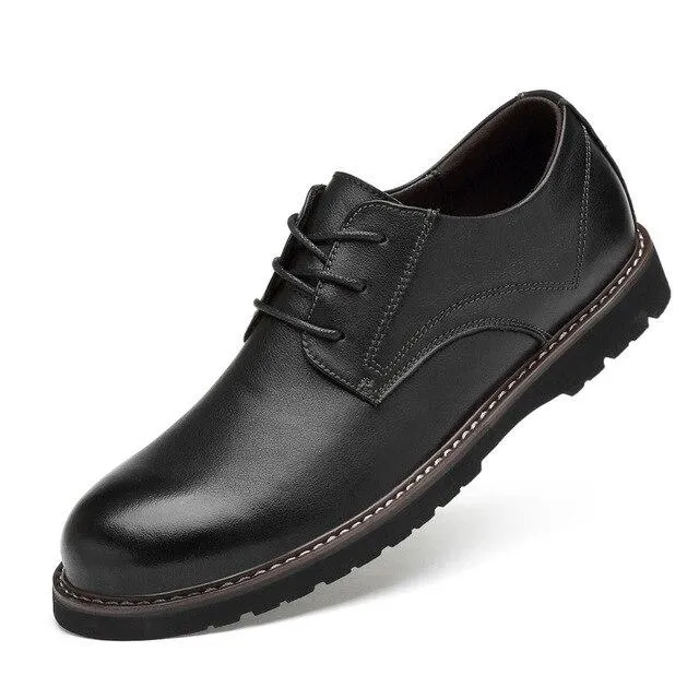 West Louis Business Men's Breathable Flat Oxford Shoes