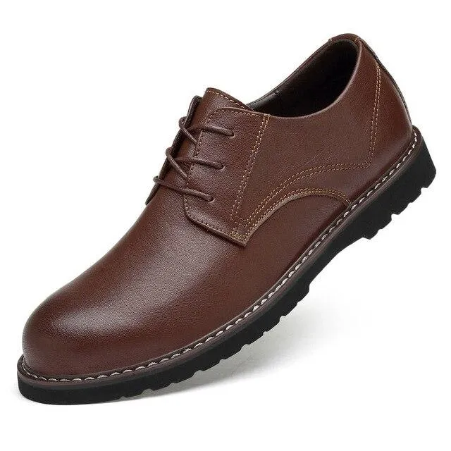 West Louis Business Men's Breathable Flat Oxford Shoes