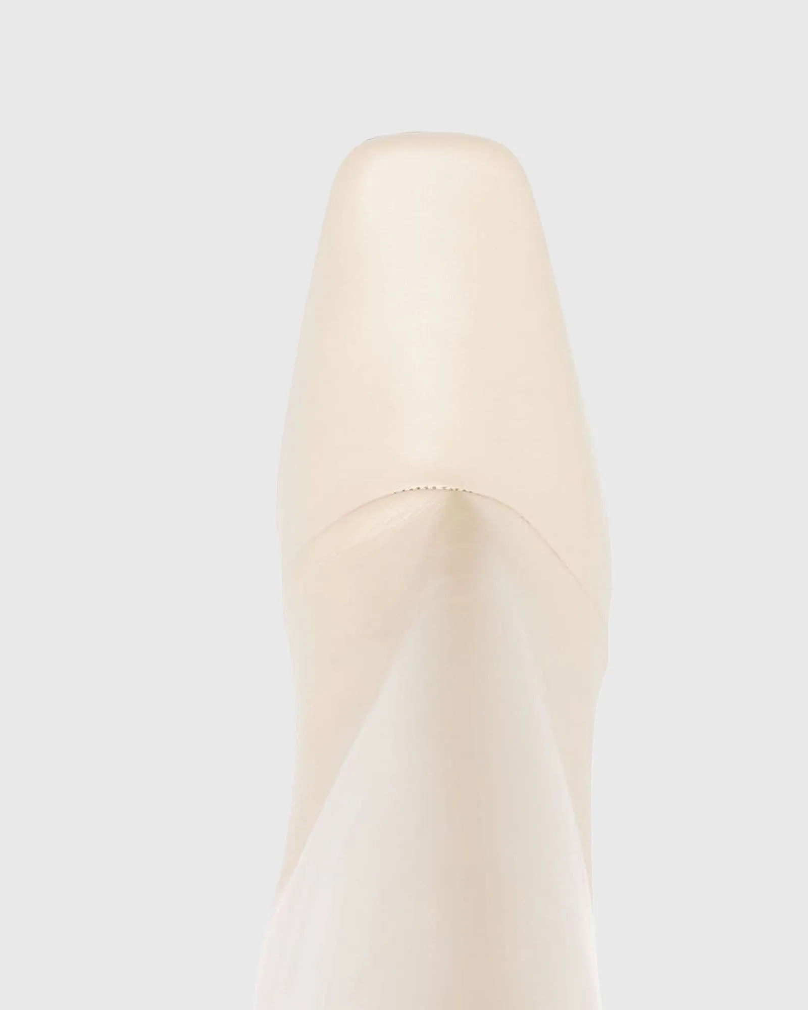 Yamin Leather Knee High Boots In White