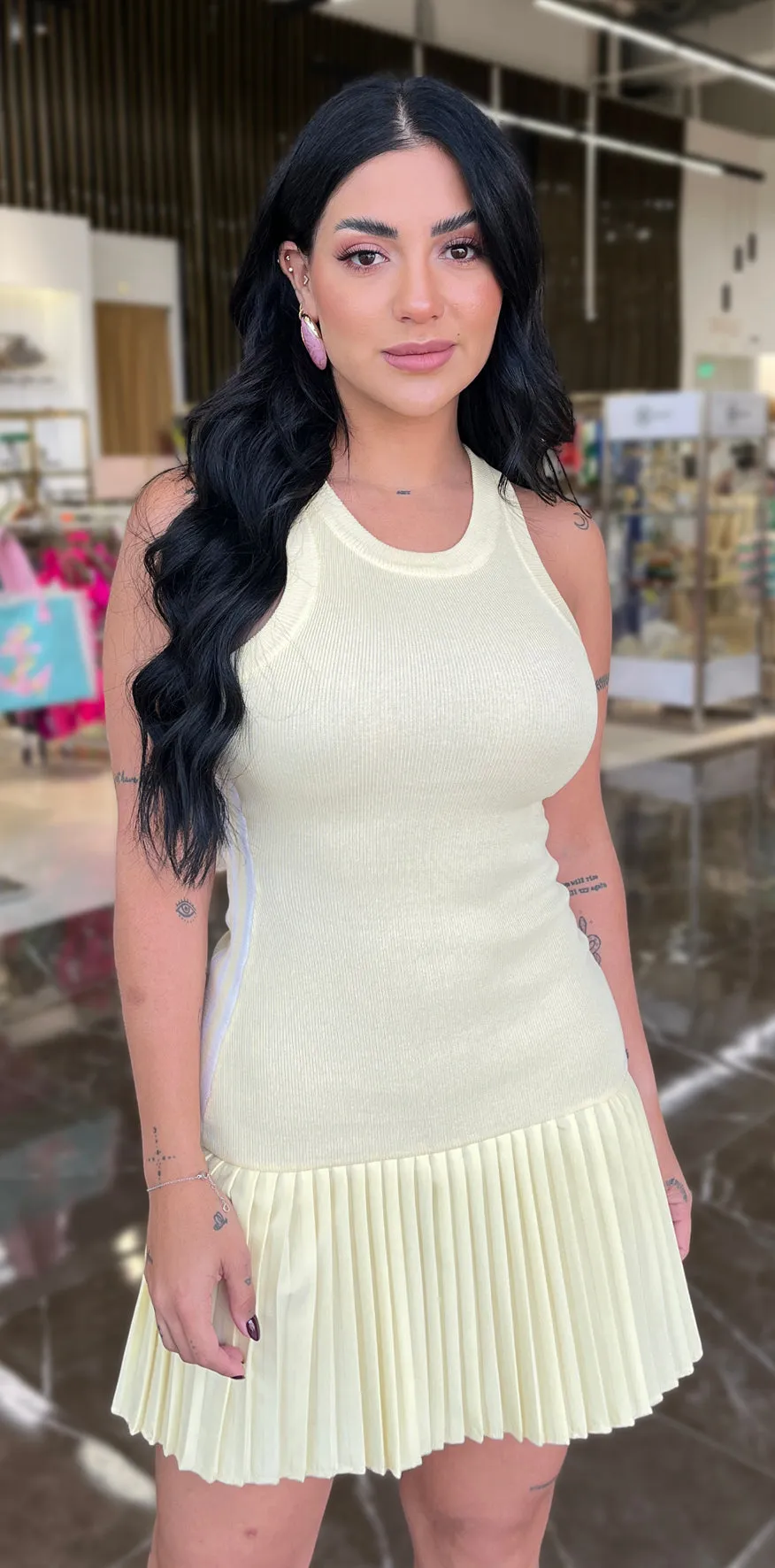 Yellow Sporty Minidress